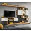 Ensemble Meuble TV Palermo 300cm Naturel & Anthracite