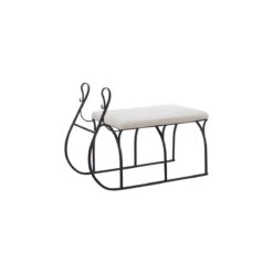 Grand Modèle Banquette Luge En Métal L80cm - FEERIC CHRISTMAS