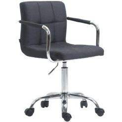 Inedit Chaise De Bureau Selection Windhoek V2 Tissu Couleur Gris Fonc?...