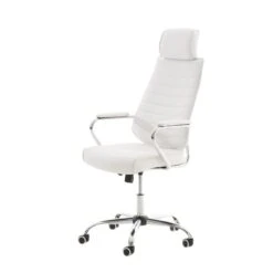 Joli Chaise De Bureau Serie Phnom Penh Couleur Blanc