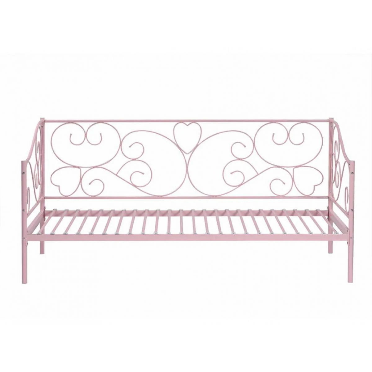 Lit Banquette VIVIAN - 90 X 200 Cm - Métal - Rose – Image 4