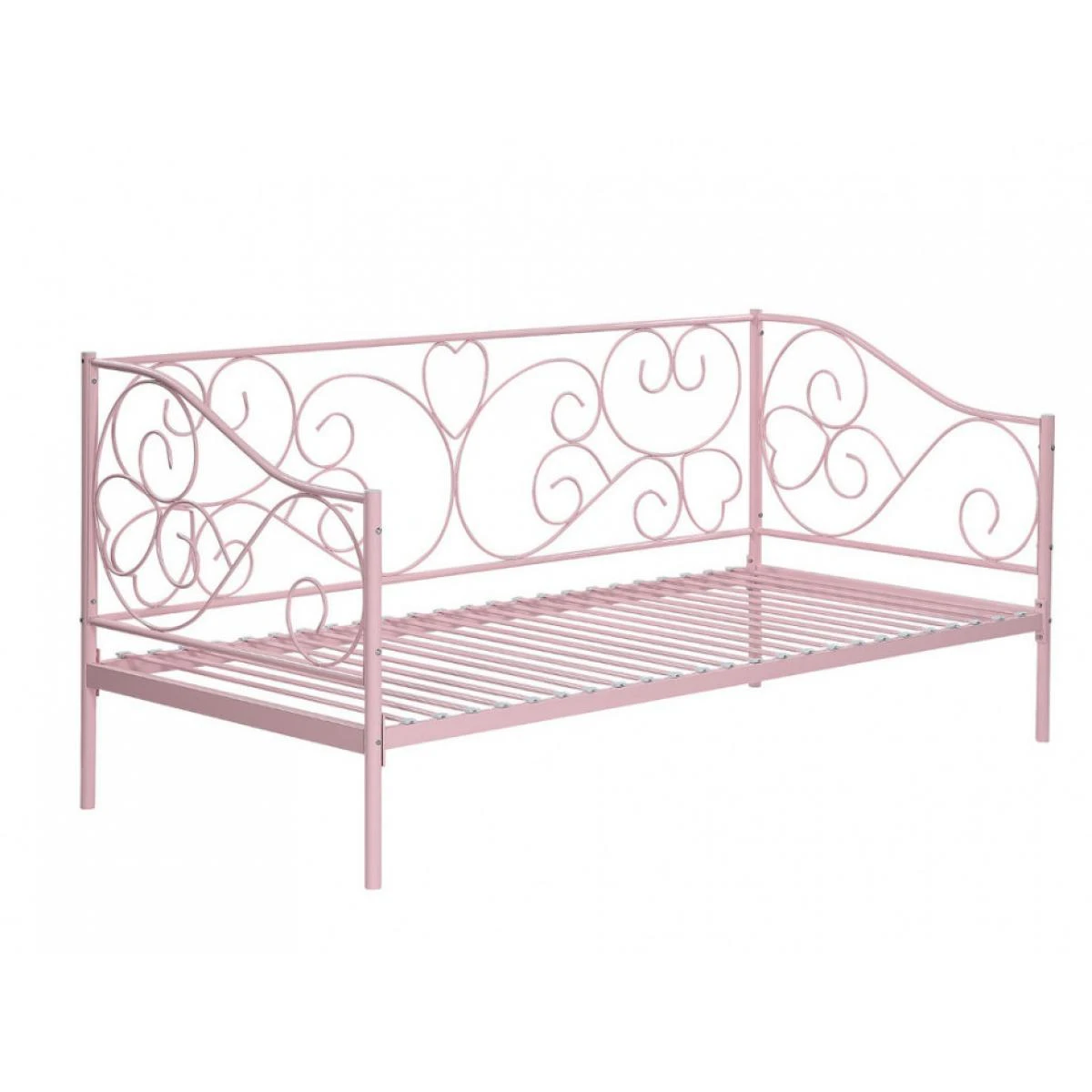 Lit Banquette VIVIAN - 90 X 200 Cm - Métal - Rose – Image 5