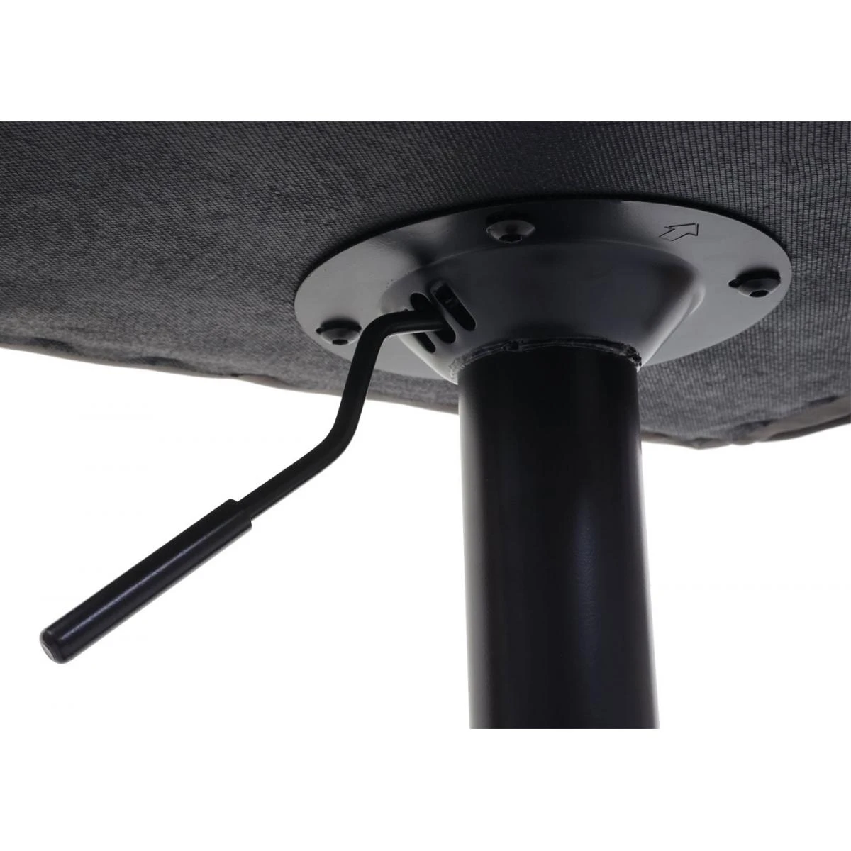 Lot De 2 Chaises De Bar Tabourets De Comptoir Hauteur RĂ©glable En Tis... â Image 2