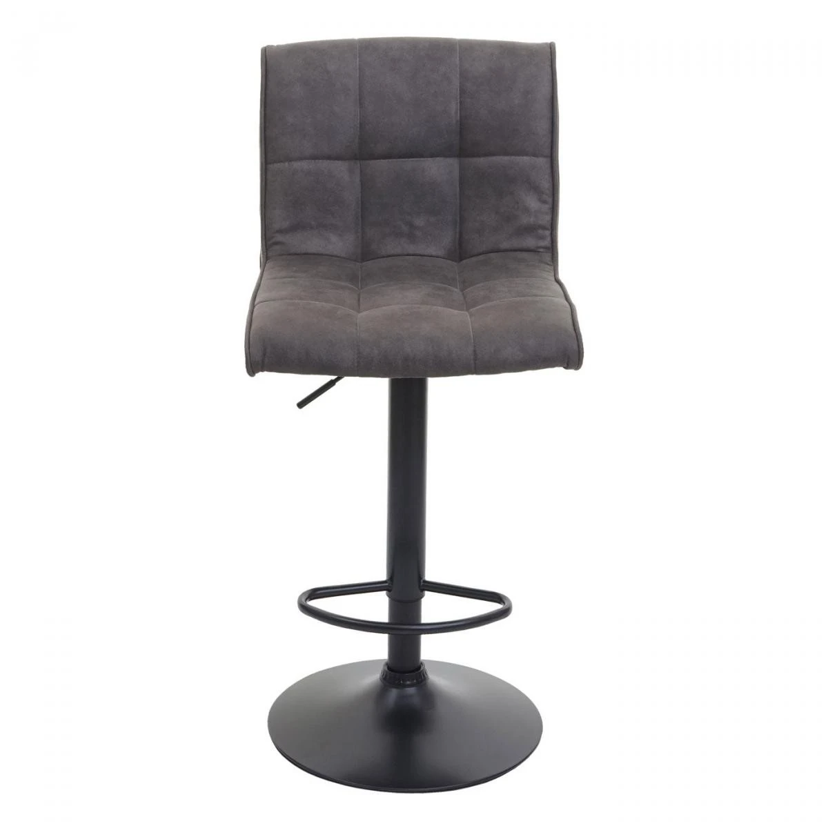 Lot De 2 Chaises De Bar Tabourets De Comptoir Hauteur RĂ©glable En Tis... â Image 4