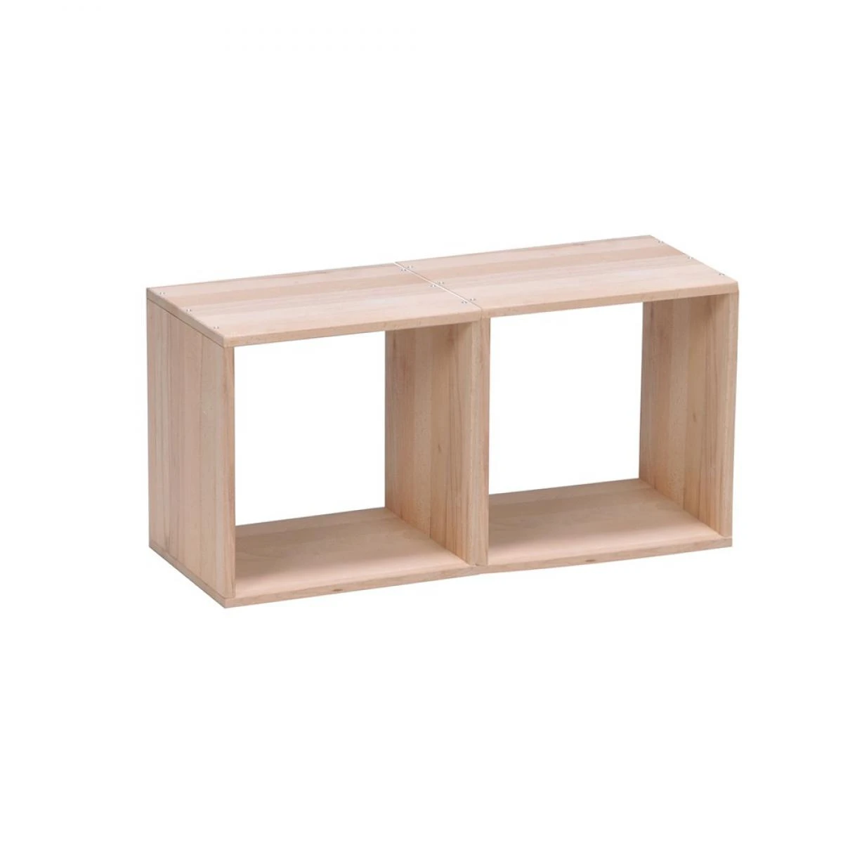 Lot De 2 Cubes En HĂȘtre Massif NOA / Naturel â Image 3