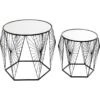 Lot De 2 Tables D'Appoint COBWEB Noir