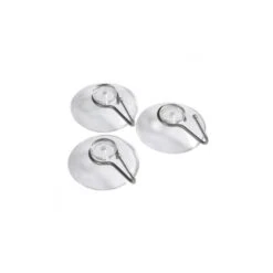 MetalTex Lot De 3 Crochets Inox à Ventouse - 295003