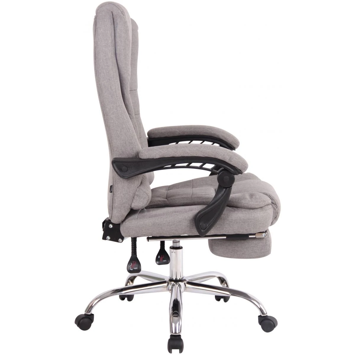 Magnifique Chaise De Bureau Tissu Reference Varsovie Couleur Gris – Image 2