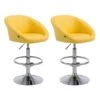 Magnifique Lot De 2 Tabourets De Bar Imitation Cuir Collection Manille...