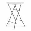 Mange-debout Pliant 110 Cm Table De Bistrot Ronde Pliante Pliable (pla...