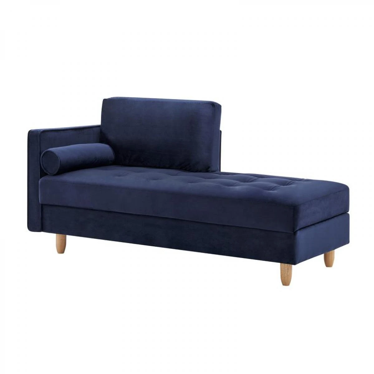 Méridienne BOUDOIR Tissu Velours Bleu Foncé – Image 3