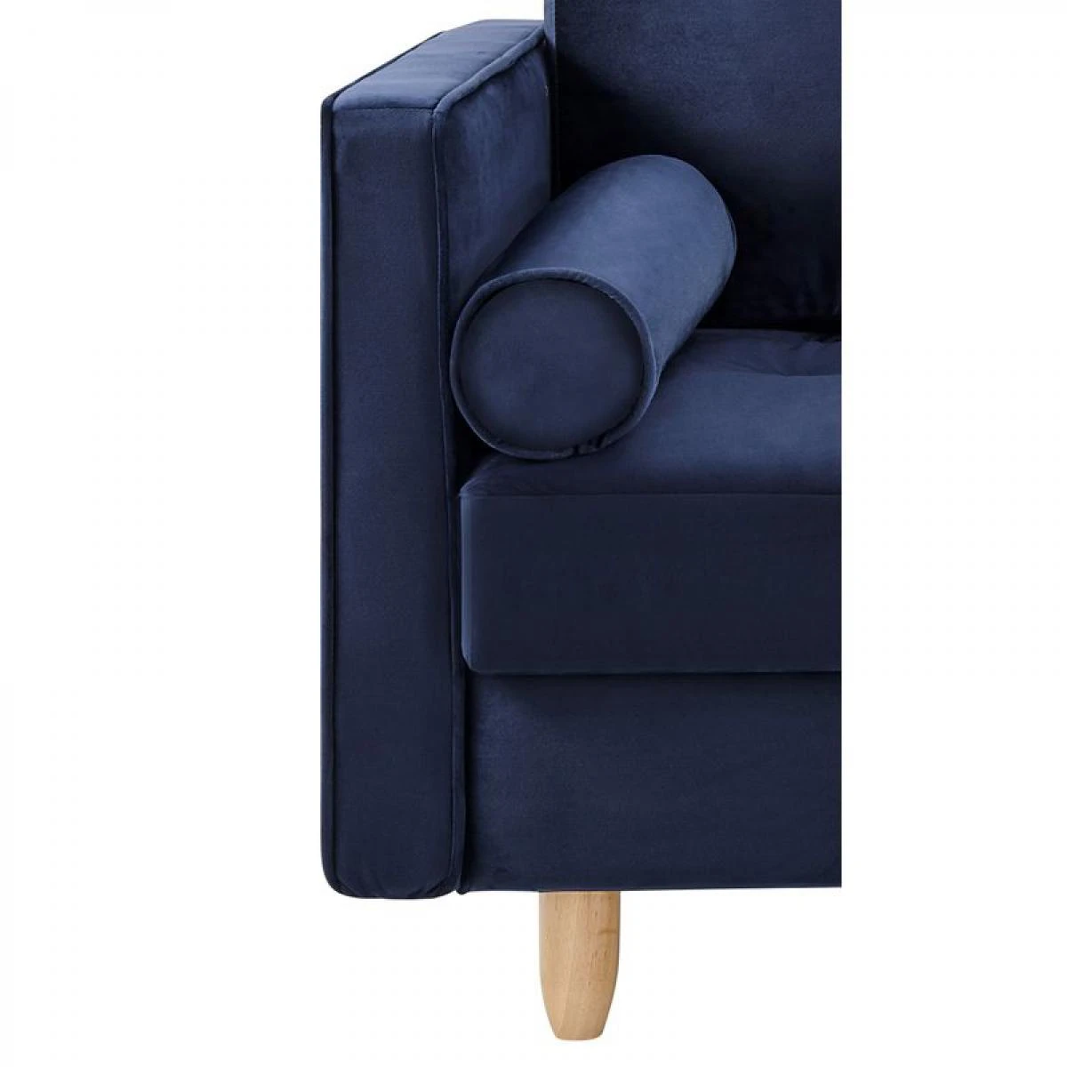 Méridienne BOUDOIR Tissu Velours Bleu Foncé – Image 4