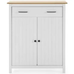 Meuble De Rangement , Meuble D'appoint En Pin Massif Décor Ciré Chê...