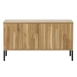 Meuble TV En Chêne Coloris Naturel - Hauteur 56 X Longueur 100 Cm X P...