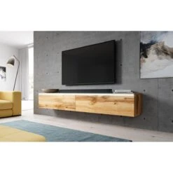 Meuble Tv / Meuble Tv Suspendu BARGO 180 X 32 X 34 Cm Style Contempora...
