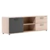 Meuble TV TOLEDO Décor Chêne Sonoma/gris