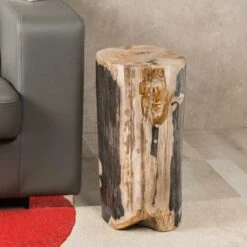 Tabouret Bois Fossilisé 55cm
