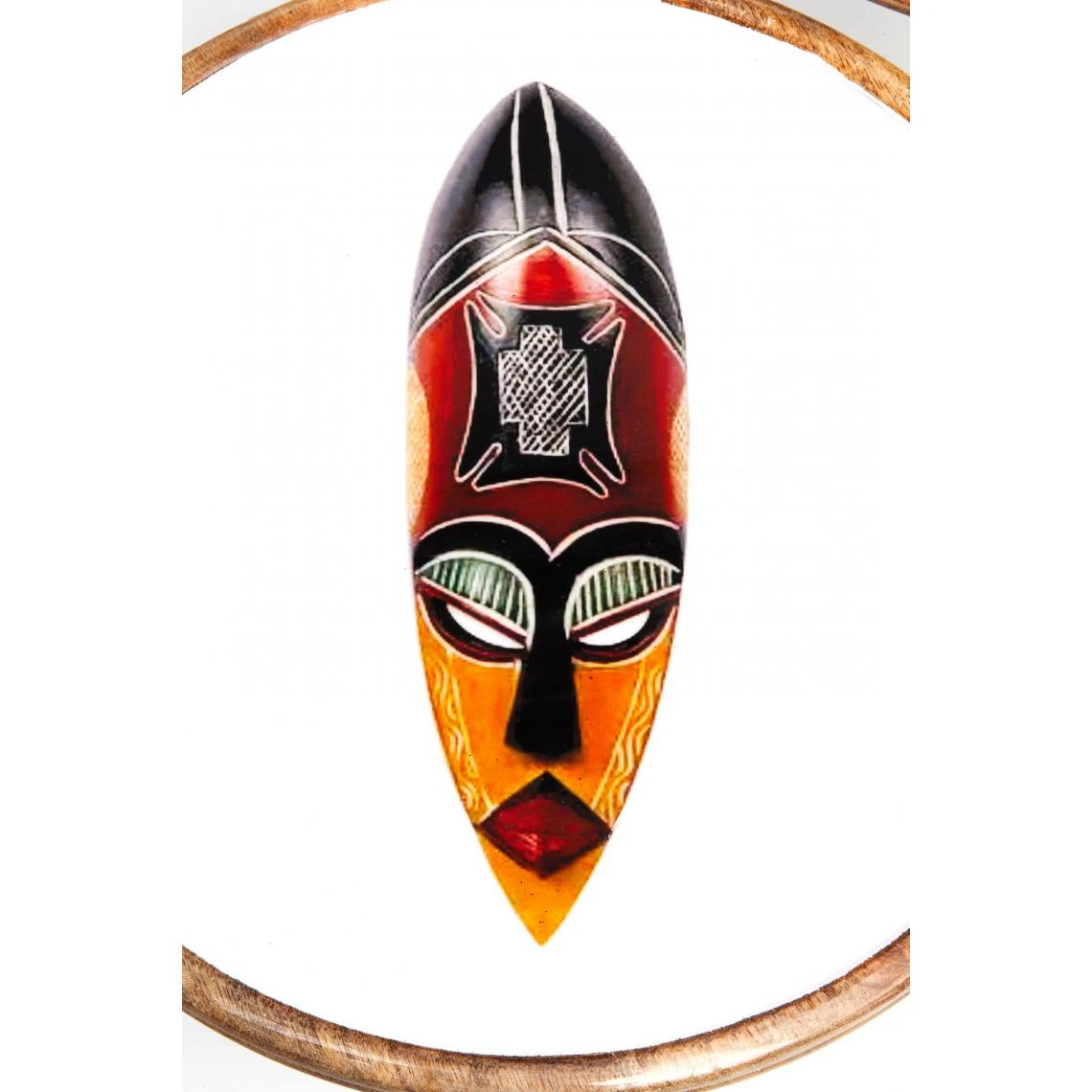 Set De 3 Tables D'Appoint African Masks Acier Multicolore NAIROBI – Image 3