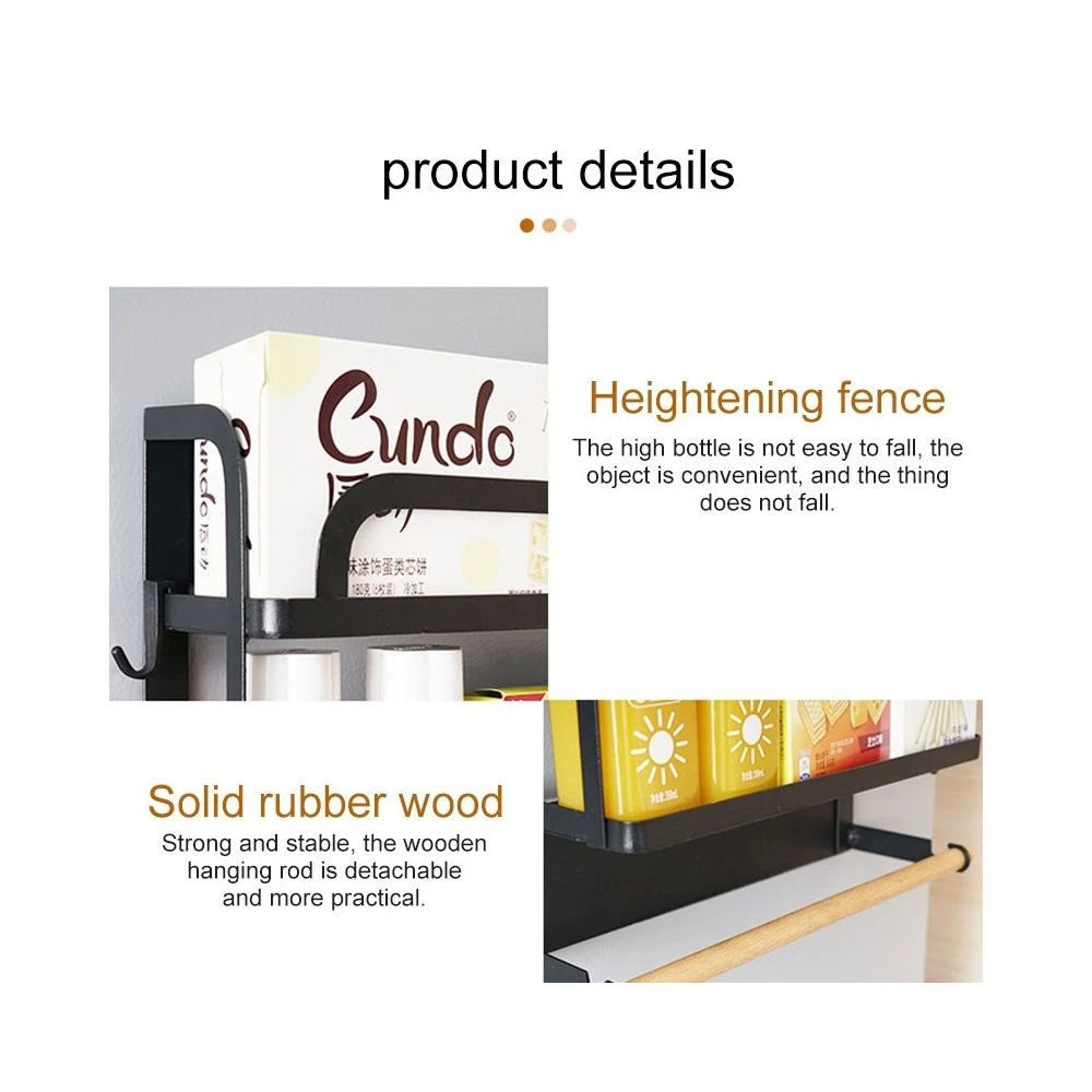 Support De Rangement Magnétique Pour Réfrigérateur à Deux Couches ... – Image 4