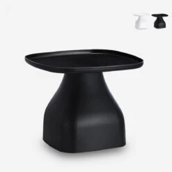 Table Basse Moderne 48x48 En Plastique Pour Salon Cuisine Jardin Bell ...