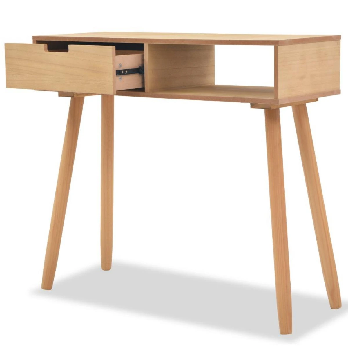 Table Console Bois De Pin Massif 80 X 30 X 72 Cm Marron - Brun â Image 2