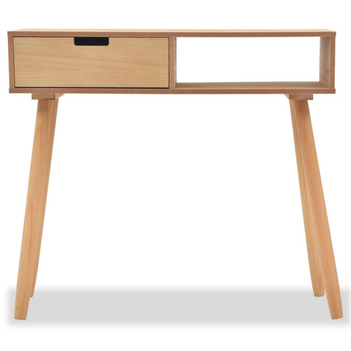 Table Console Bois De Pin Massif 80 X 30 X 72 Cm Marron - Brun â Image 3