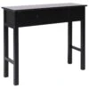 Table Console Noir 90 X 30 X 77 Cm Bois