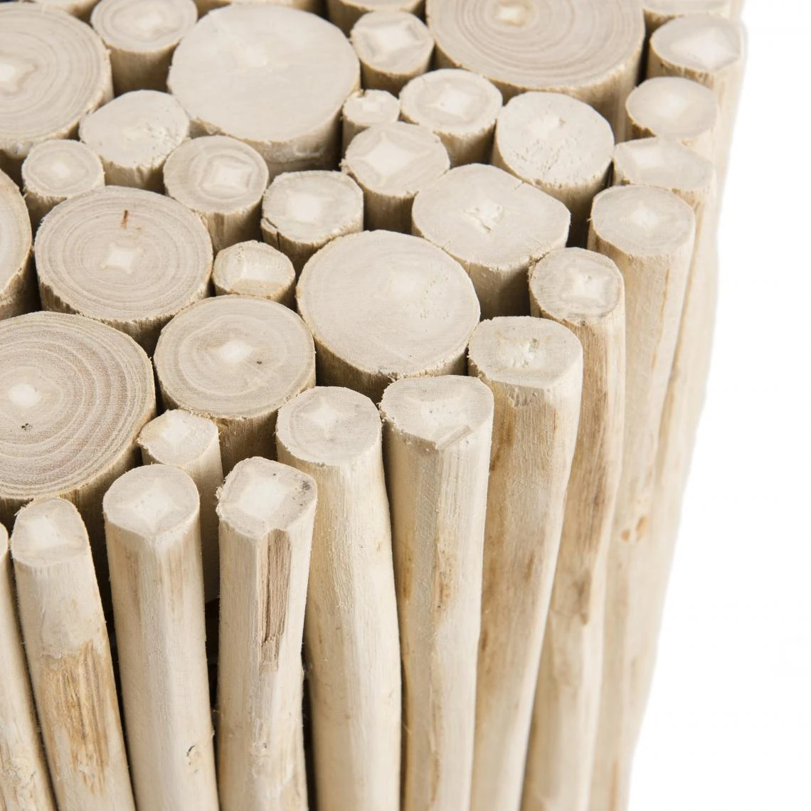 Table D'Appoint CLARA Ronde Bois Nature Petites Branches – Image 2