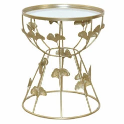 Table D'appoint Décorative Porte Fleurs Au Design Moderne En Acier Co...