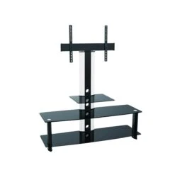 Table Pour TV Maclean MC-626 En Verre Avec Support De La Diagonale De ...