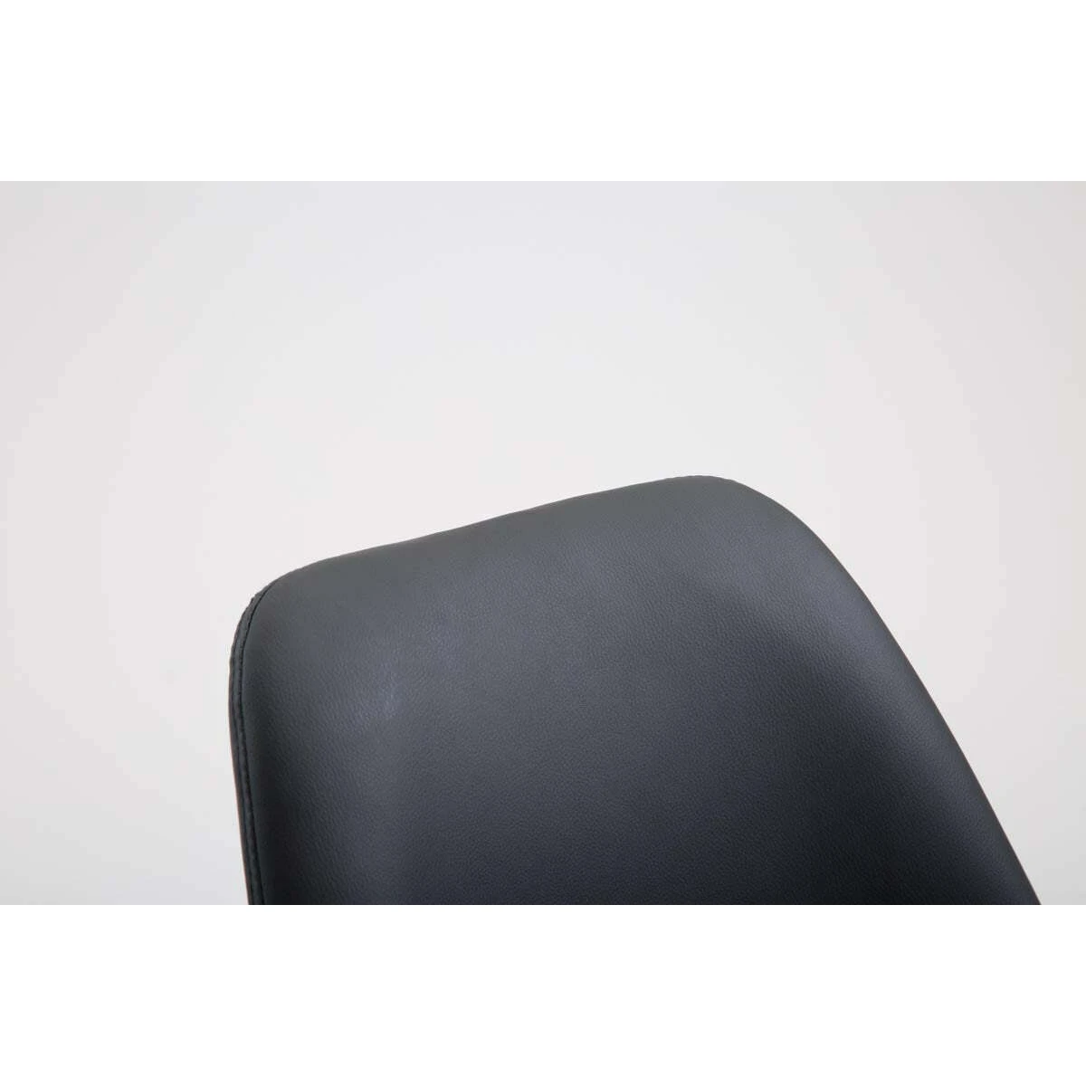 Tabouret De Bar Design Scandinave Moderne En Similicuir Noir Pieds En ... – Image 5