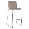 Tabouret De Bar H. 62,8 Cm SAGA Taupe