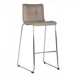 Tabouret De Bar H. 62,8 Cm SAGA Taupe