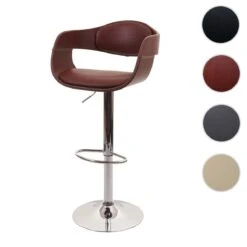 Tabouret De Bar HWC-A47b, Chaise De Bar Tabouret De Comptoir, Design R...