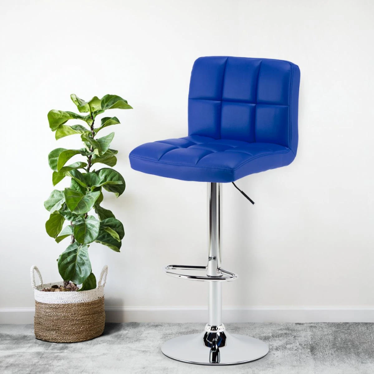 Tabouret Pour Bar Cuisine Fixe Pivotant Réglable Avec Dossier Et Repo... – Image 2