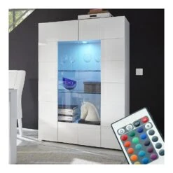 Vaisselier Blanc Laqué Brillant ARTIC