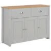 VidaXL Buffet Gris 112 X 35 X 81 Cm