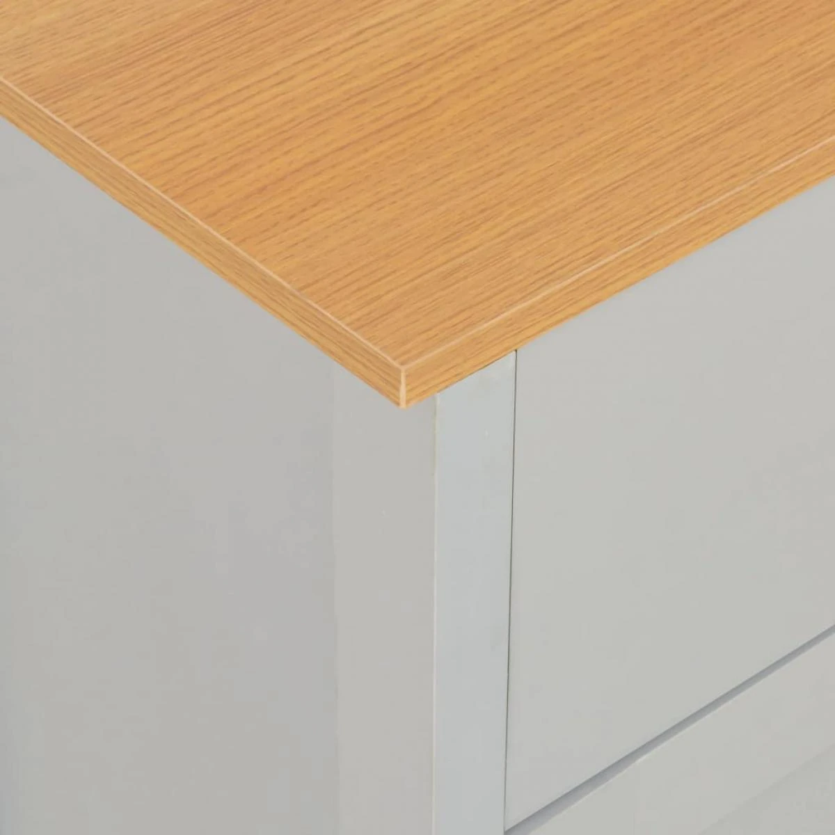 VidaXL Buffet Gris 112 X 35 X 81 Cm – Image 2