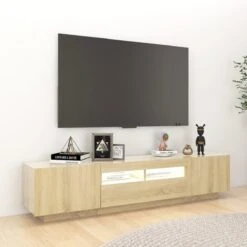 VidaXL Meuble TV Avec Lumières LED Chêne Sonoma 180x35x40 Cm 9 VidaXL Meuble TV Avec Lumières LED Chêne Sonoma 180x35x40 Cm -Womo Design Boutique vidaxl meuble tv avec lumieres led chene sonoma 180x35x40 cm 11934696 31599060 1140x1140