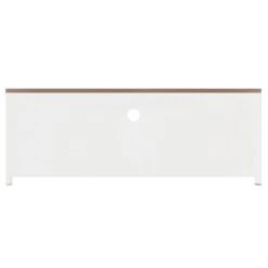 VidaXL Meuble TV Blanc 110x30x40 Cm Fer Et Bois De Sapin Massif 9 VidaXL Meuble TV Blanc 110x30x40 Cm Fer Et Bois De Sapin Massif -Womo Design Boutique vidaxl meuble tv blanc 110x30x40 cm fer et bois de sapin massif 12801536 34465420 1140x1140