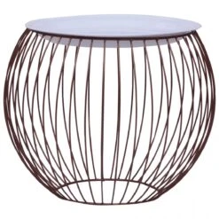 VidaXL Table Basse Doré Ø 41 Cm