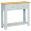 VidaXL Table Console 83x30x73 Cm Bois De Chêne Massif